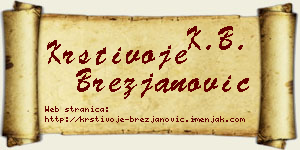 Krstivoje Brezjanović vizit kartica